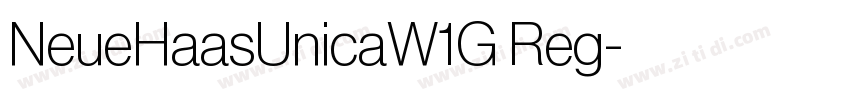 NeueHaasUnicaW1G Reg字体转换